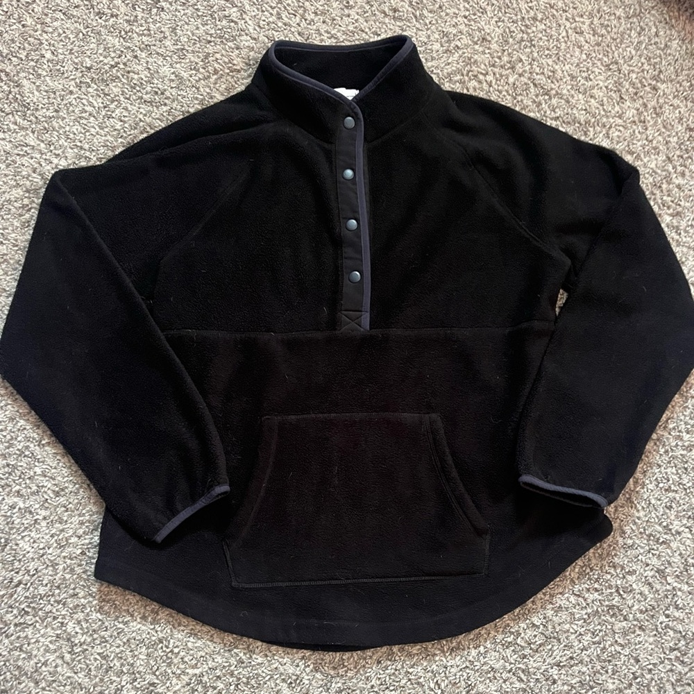 Sonoma Black Fleece Pullover